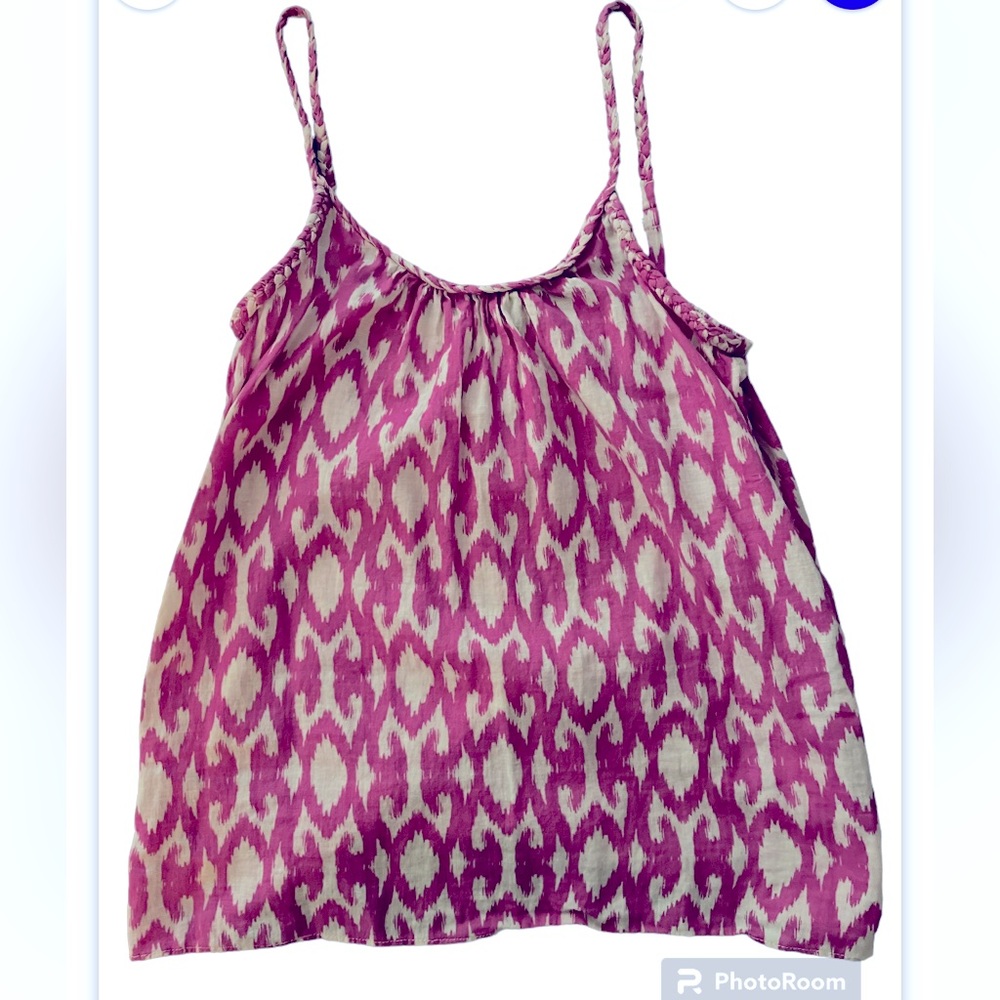 Gap top with braided spaghetti straps